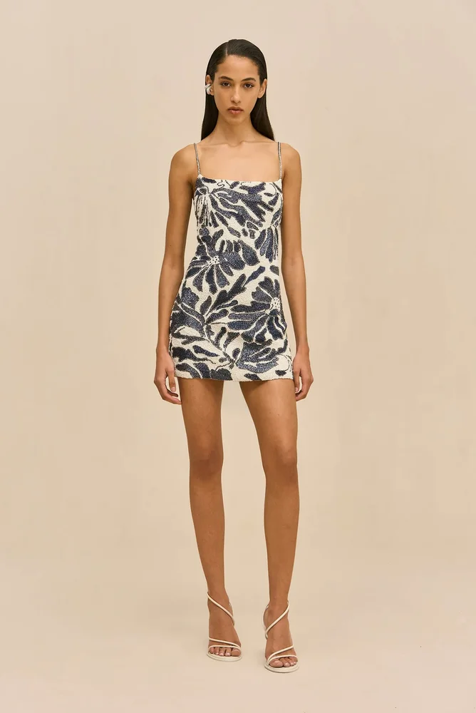BEBE DRESS - ETCHED FLORAL