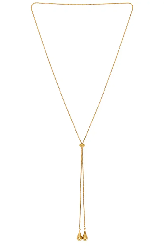 Metal Bolo Lariat Necklace