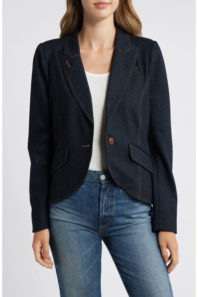 Crop Knit Blazer