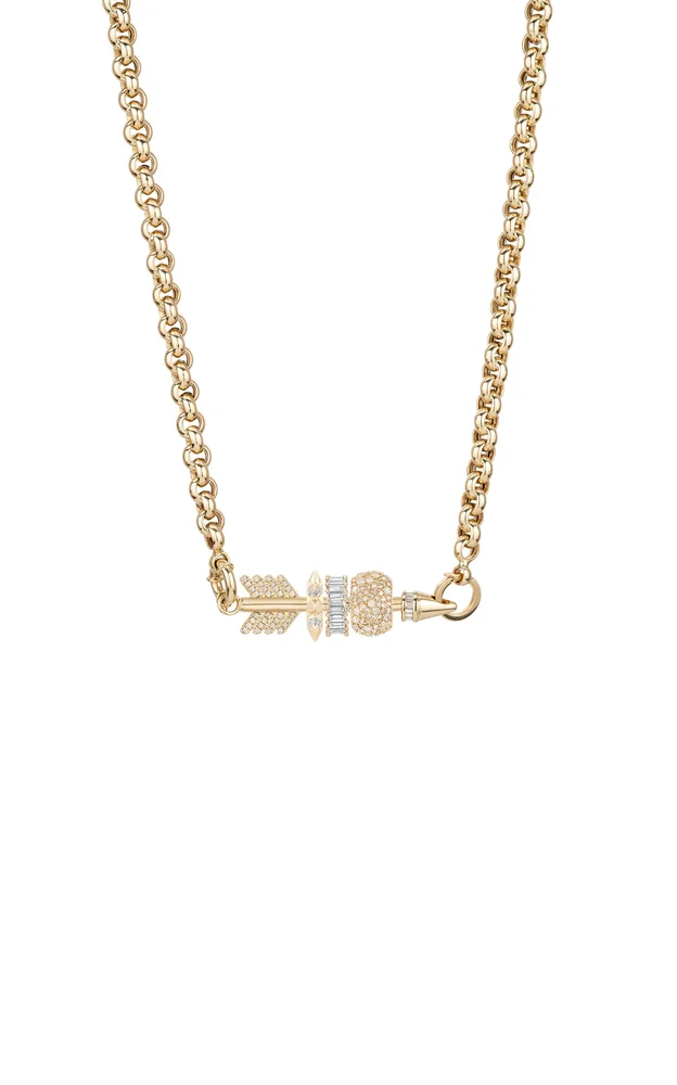 14K Yellow Gold Diamond Necklace