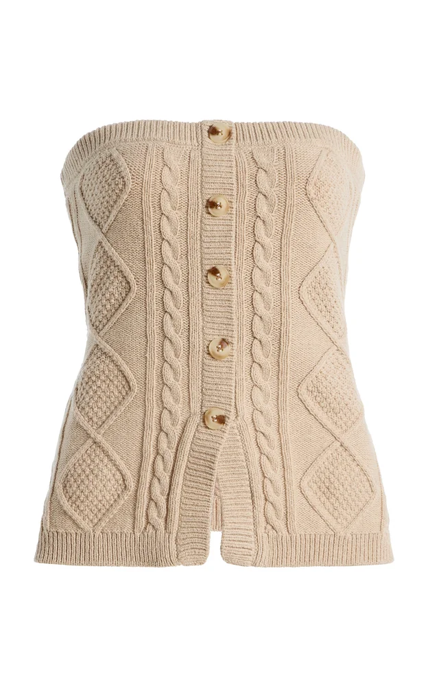 The Layla Cable Knit Bustier