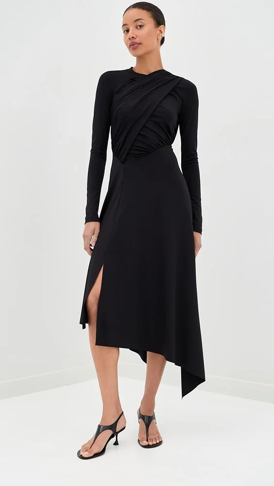 Long Sleeve Wrap Dress