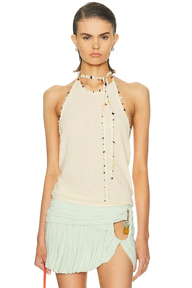 Beach Quartz Halter Tank Top
