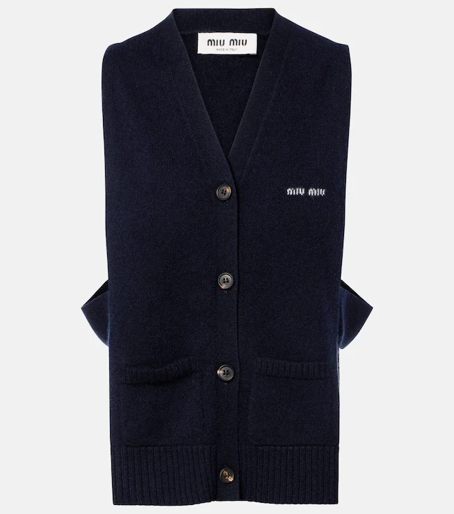 Cashmere sweater vest