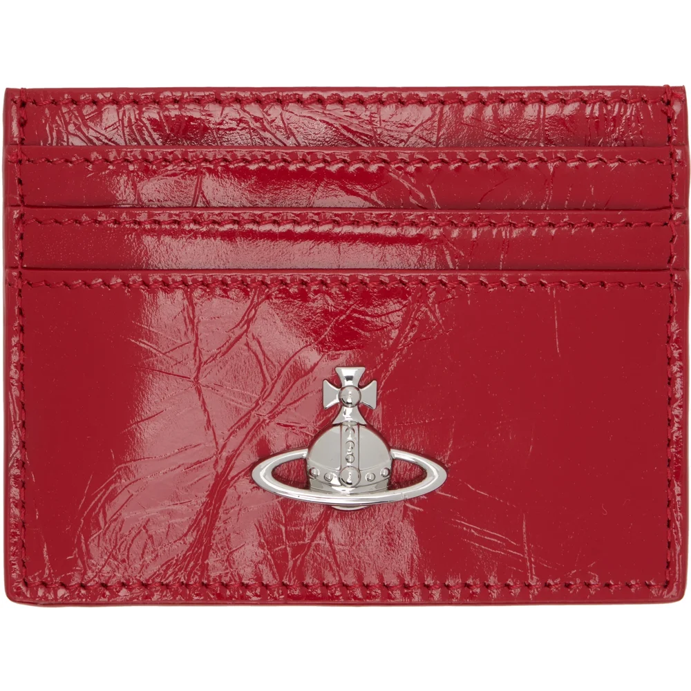 Red Flat Card Holder
