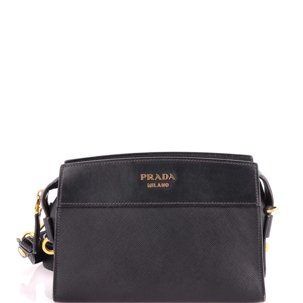 Pre-Owned Esplanade Crossbody Bag Saffiano with City Calf Small