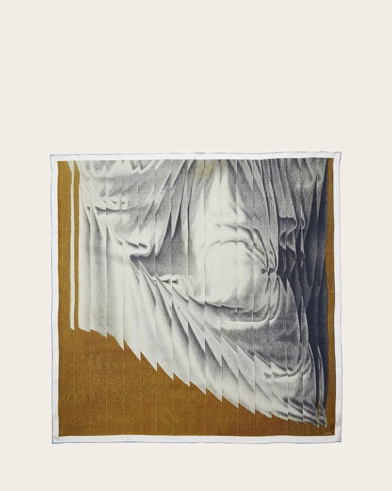 Silk Twill Scarf (Socrate Drape Gold)