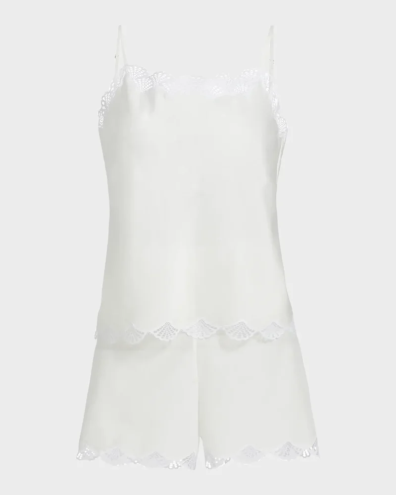 Colette Lace-Trim Cami Pajama Set