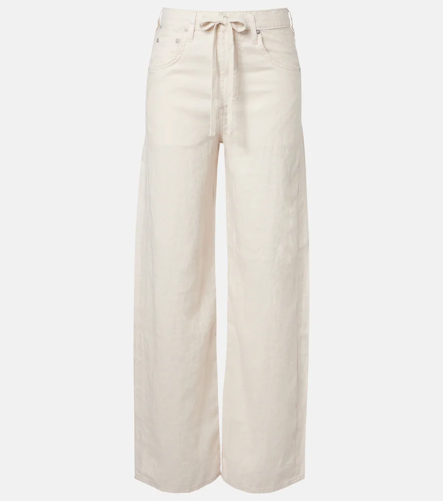 Brynn linen wide-leg pants