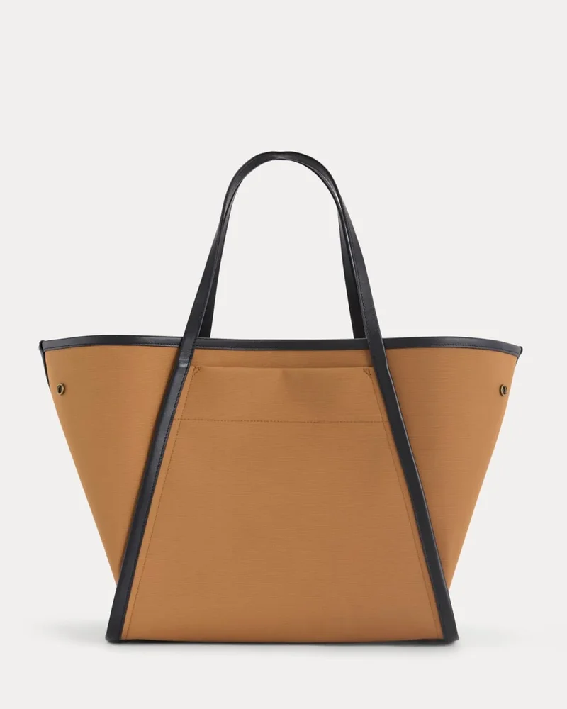 Canvas Lug Tote in Golden Brown