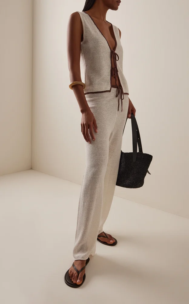 Linen Wide-Leg Pants