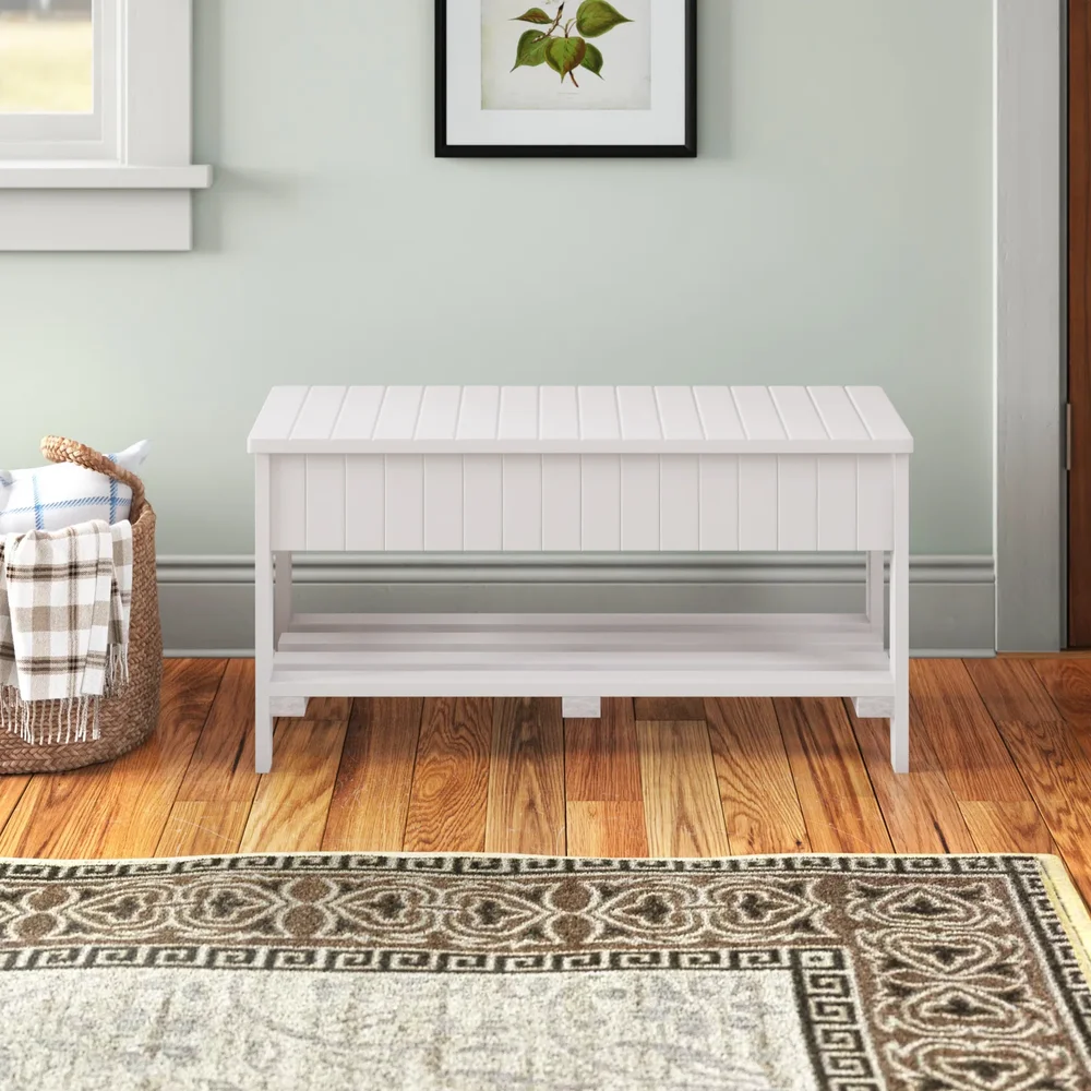 Carlia Solid Wood Storage Bench