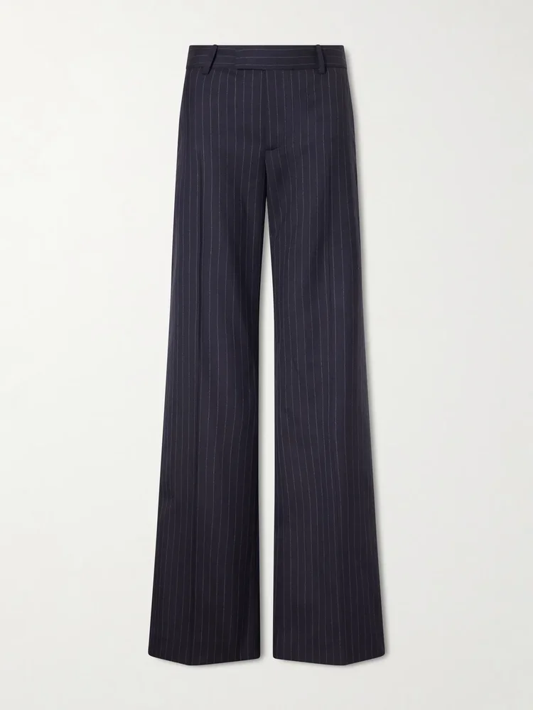 Bethany straight-leg wool-blend pants