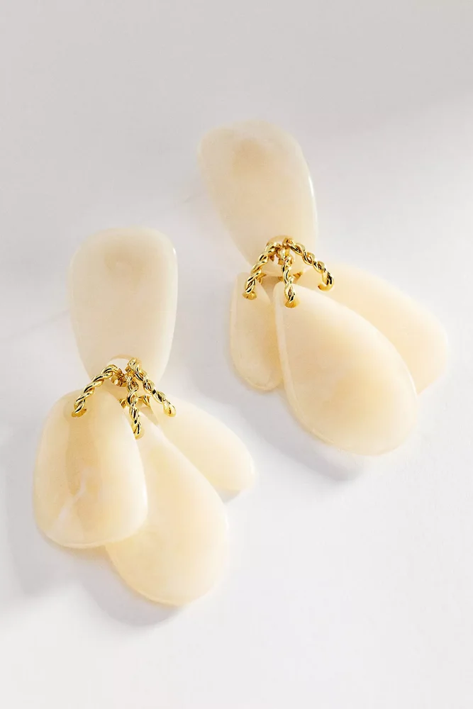 Layered Droplet Statement Earrings