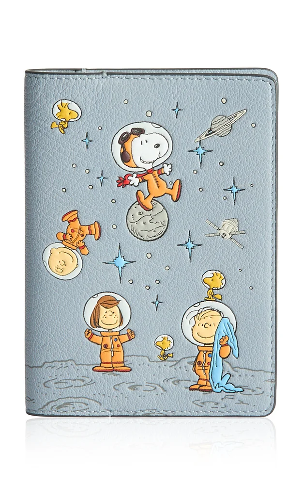 Peanuts All Over Space Snoopy Passport Case