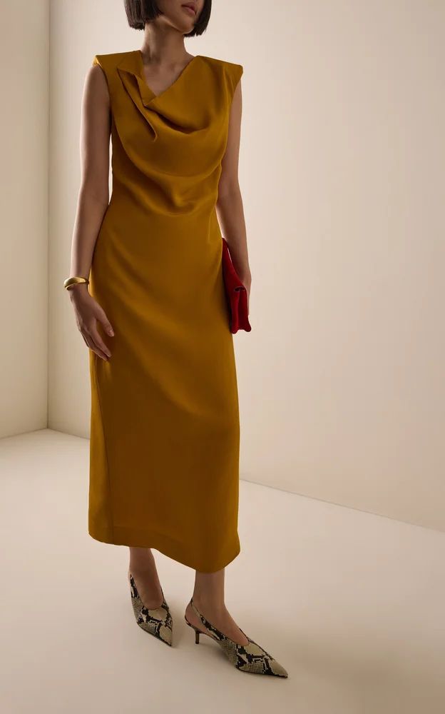 Draped Maxi Dress