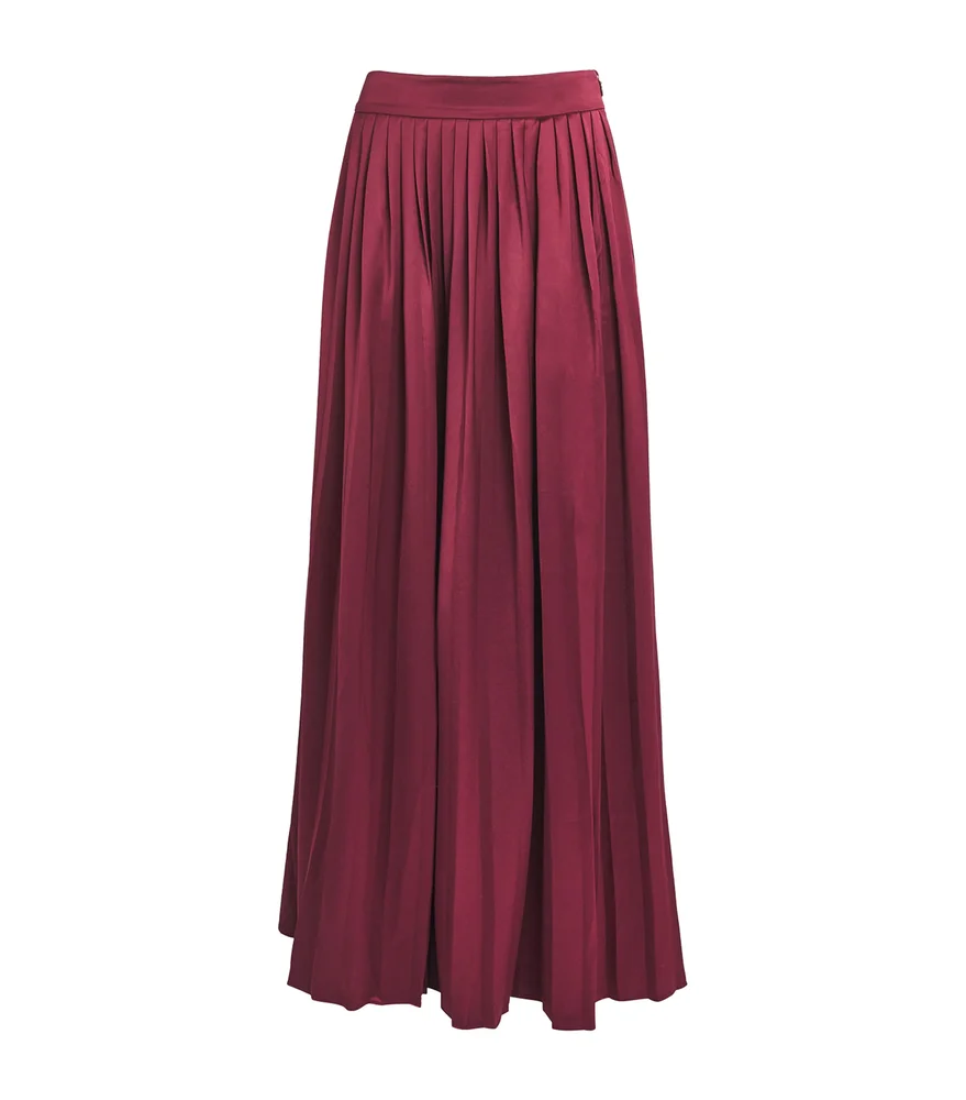 Pleated Dillon Midi Skirt