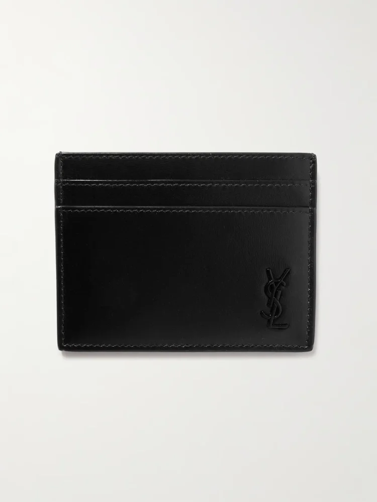 Cassandre Logo-Appliquéd Leather Cardholder