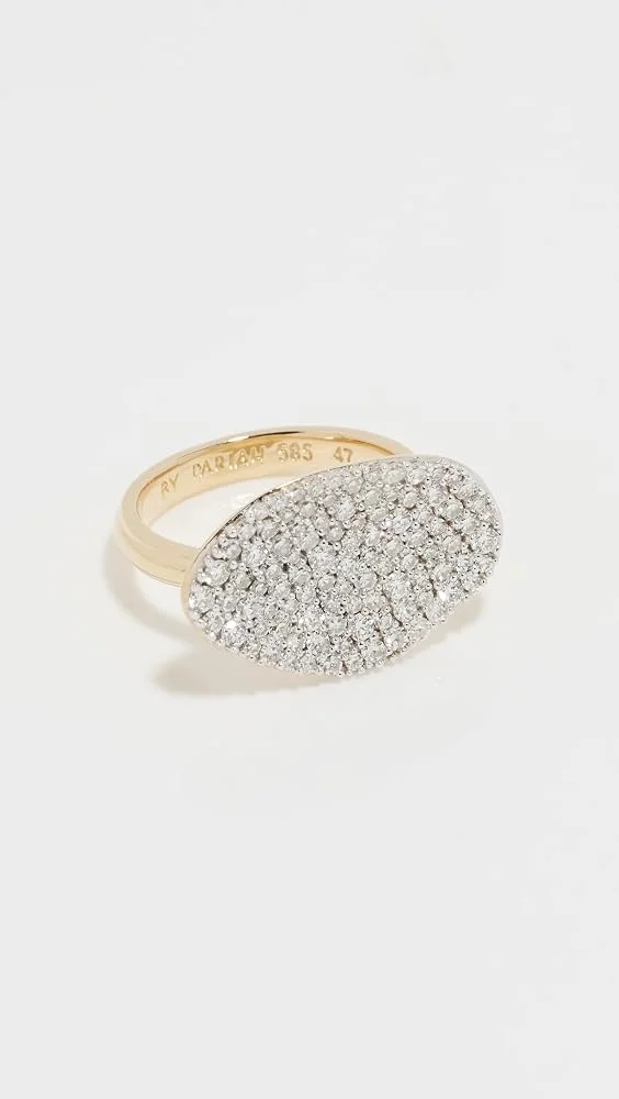 Diamond Cluster Pinky Ring