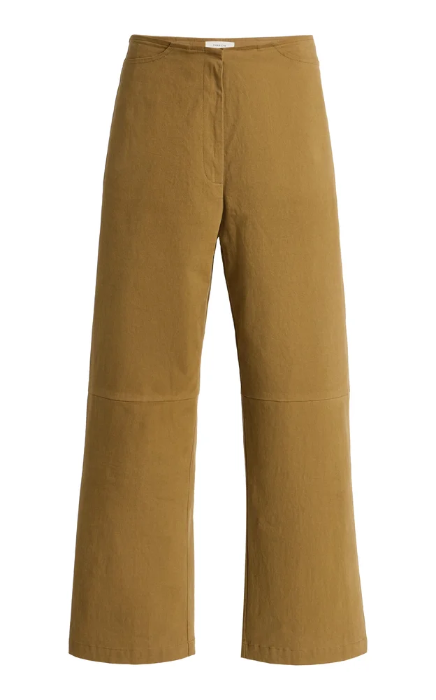 Back Snap Straight Leg Pants