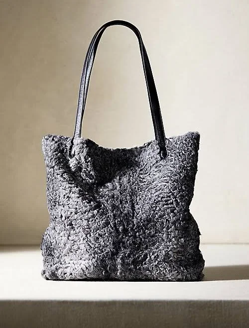 Overland Victoria Reversible Sheepskin Tote Bag