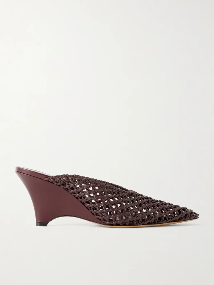 Victoria 70 woven leather mules
