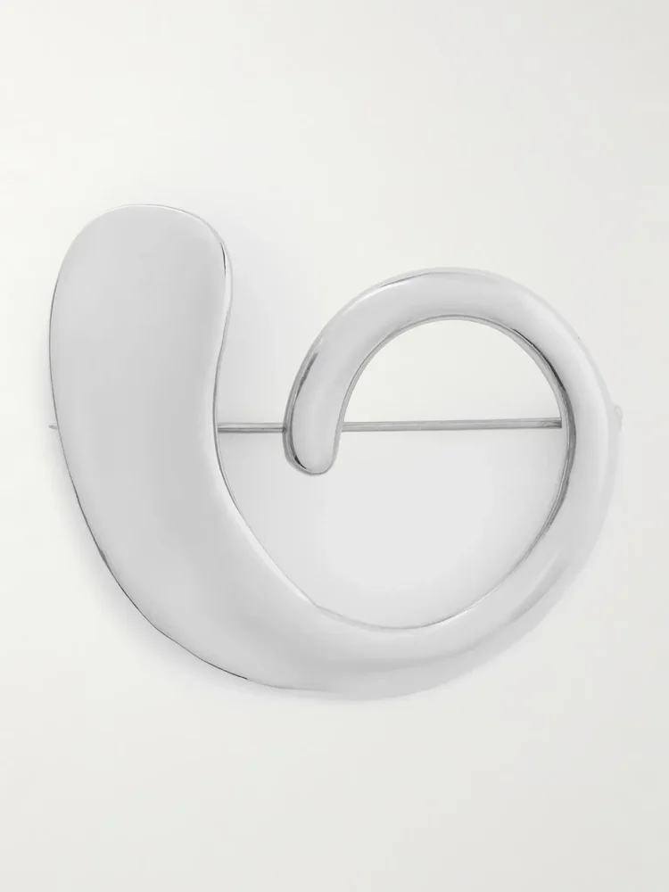 Marta recycled sterling silver brooch