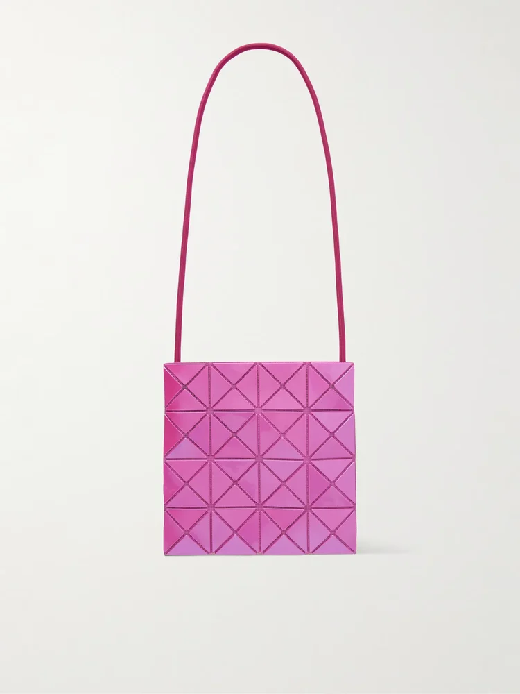 Glossed crossbody bag