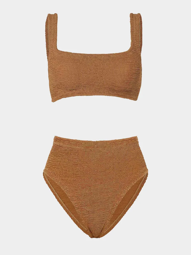Hunza G Patricia Bikini - Metallic Cocoa