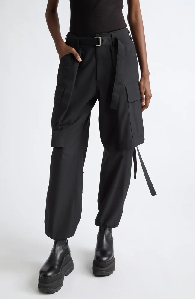 Cargo Overlay Suiting Pants