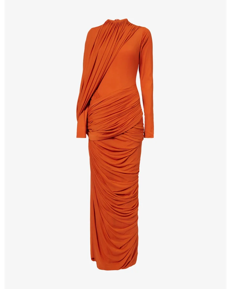 Suzie Draped Stretch-Jersey Maxi Dress