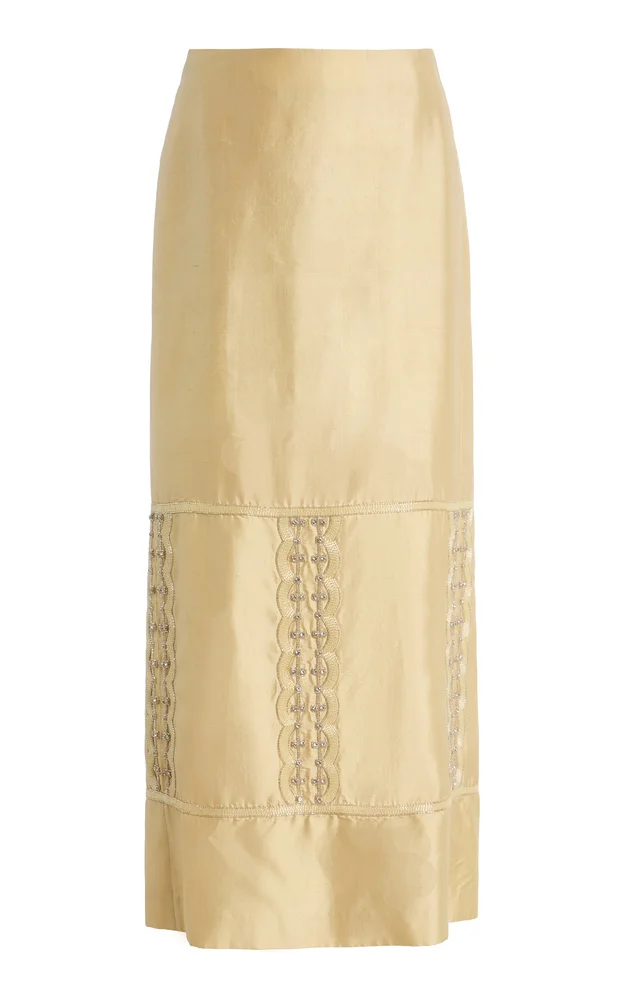 Reed Silk Maxi Skirt