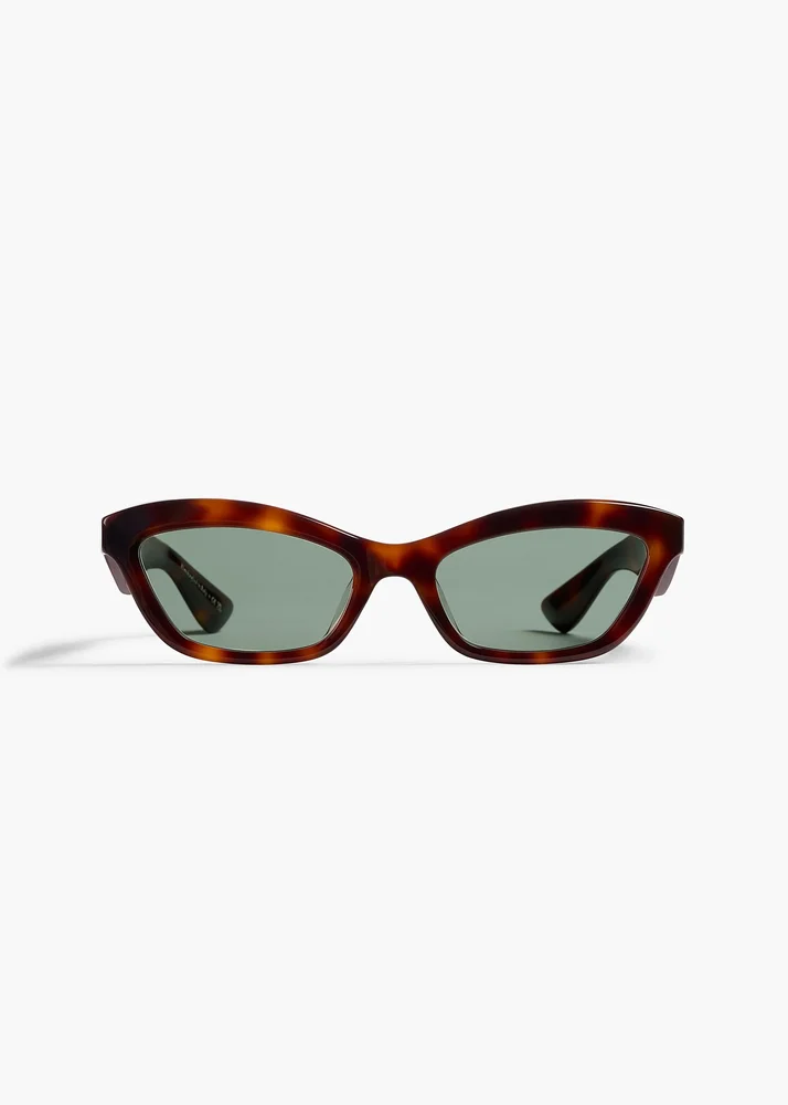 KHAITE KHAITE x Oliver Peoples 1997C in Dark Mahogany and Green Wash