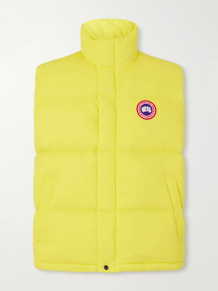 Sterling Logo-Appliquéd Quilted Shell Down Gilet