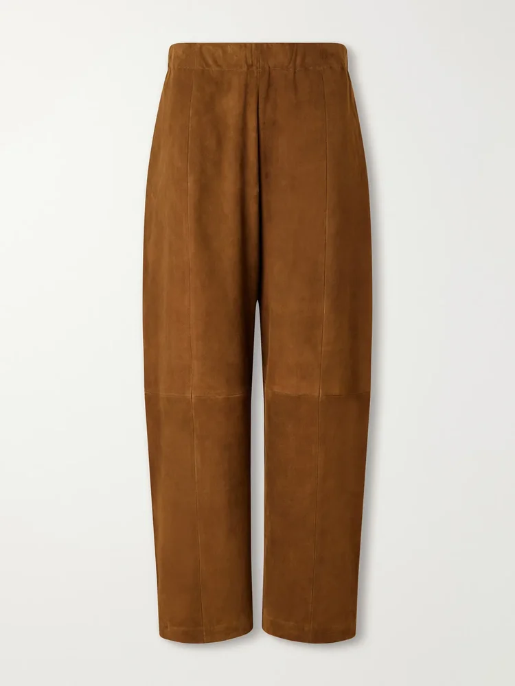 bugsy wide leg suede pants