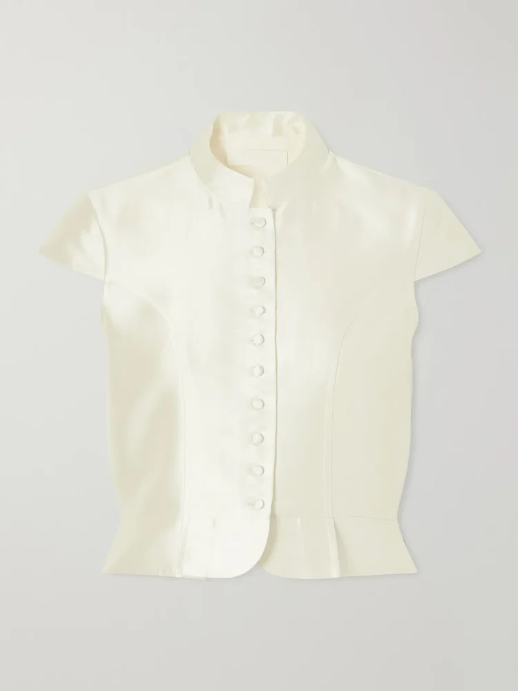 Amoako Summer satin blouse