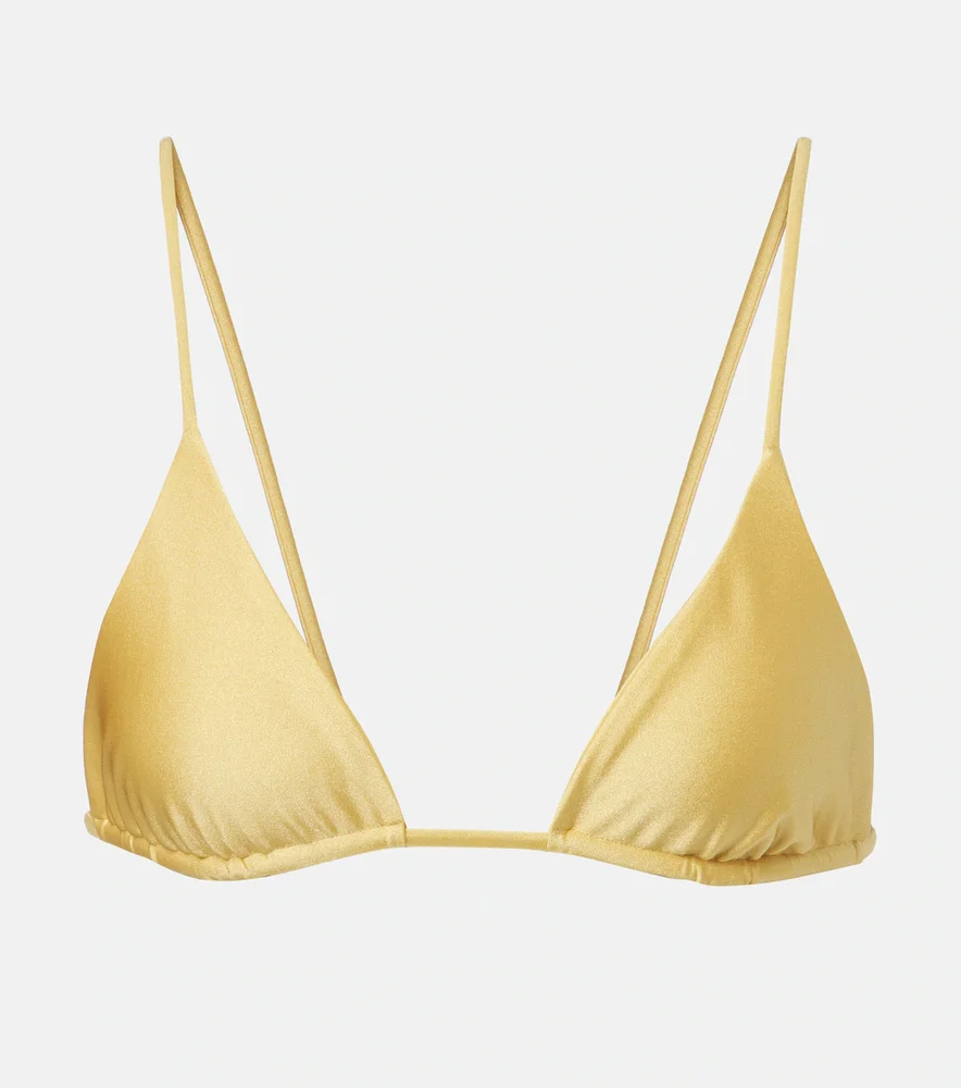 Via triangle bikini top