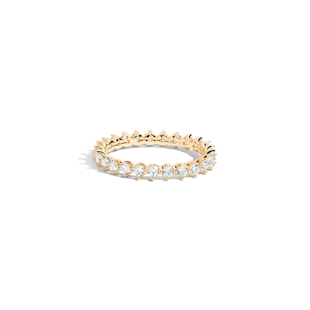 Three-Prong Lab Grown Diamond Eternity Ring