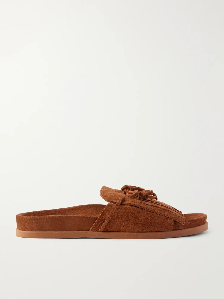 amfiliki suede slide on