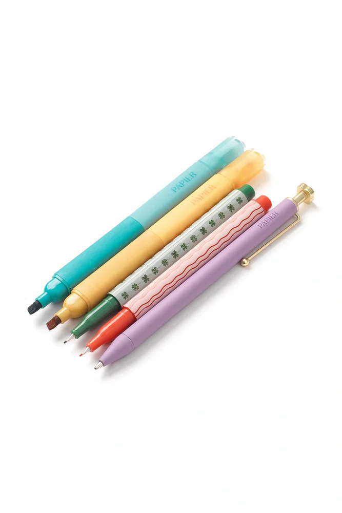 Imagination Mixed Pen & Highlighter Set Of 5