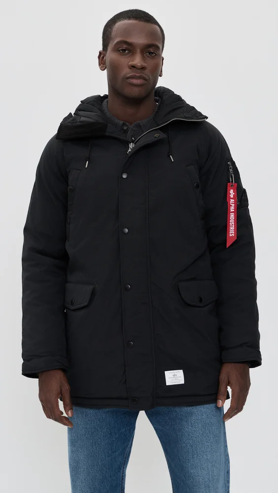 Altitude Regular Fit Parka (Black)