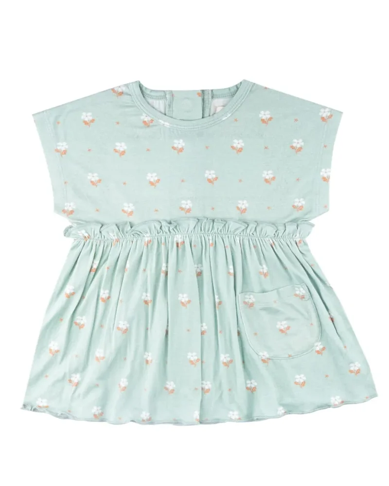 Emma Dress - Seafoam Floral