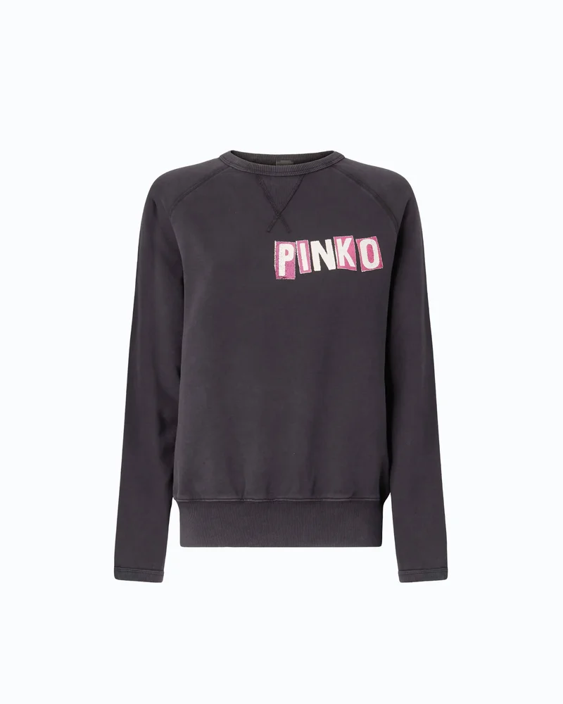 Pinko Pinko - Sweat-shirt à imprimé cygnes « Quiet Is The New Punk » - L