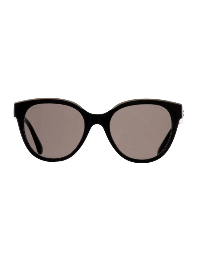Interlocking CC Logo Cat-Eye Sunglasses