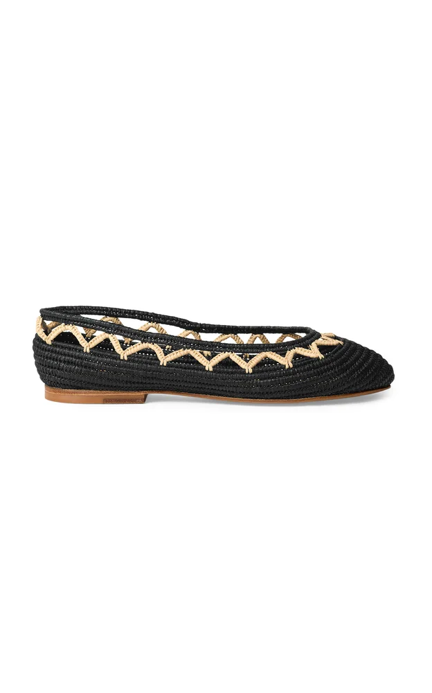 Bea Rafia Ballet Flats