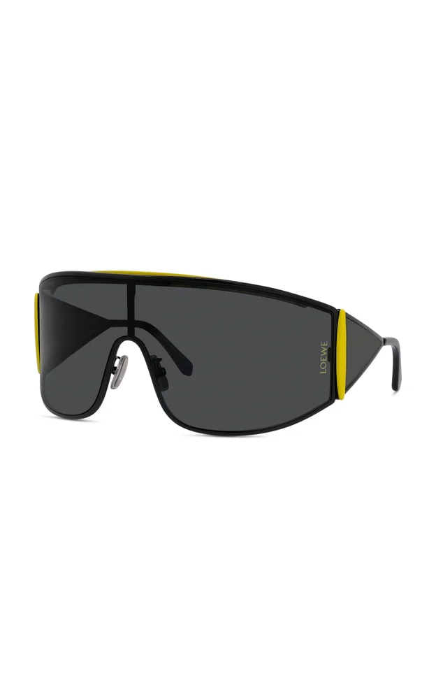 Signature Square-Frame Metal Sunglasses
