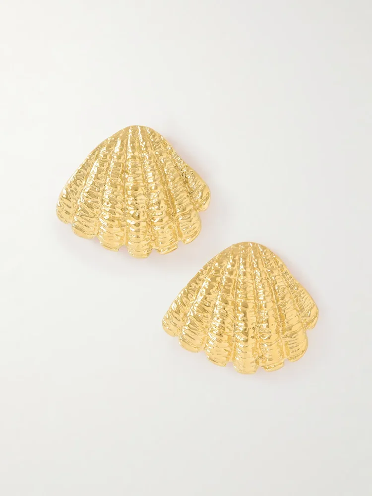 Whisper of the Wind gold-plated earrings