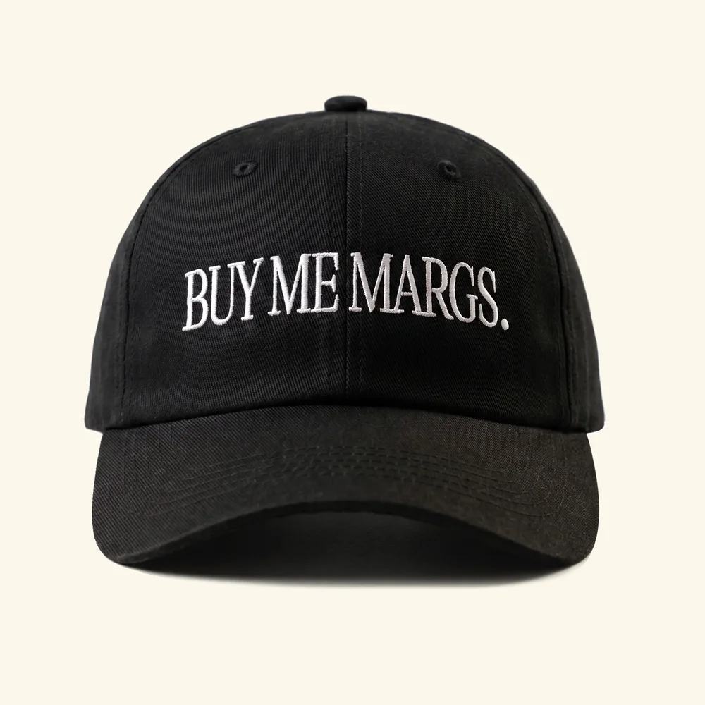 Buy Me Margs Dad Hat - Black