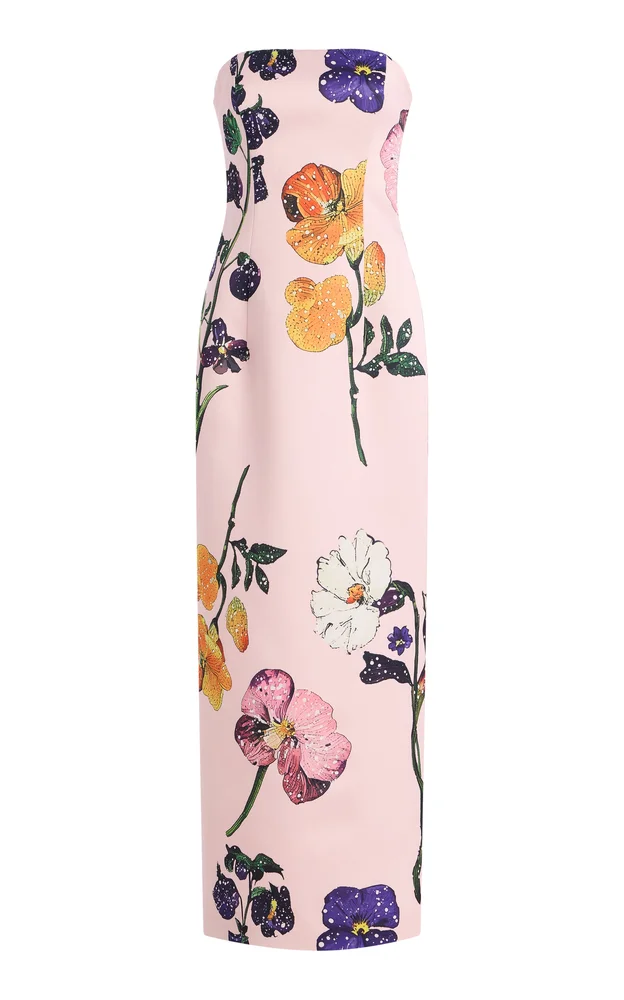 Exclusive Rayna Floral Crepe Maxi Dress