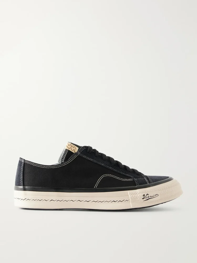 Nolan Suede-Trimmed Canvas Sneakers